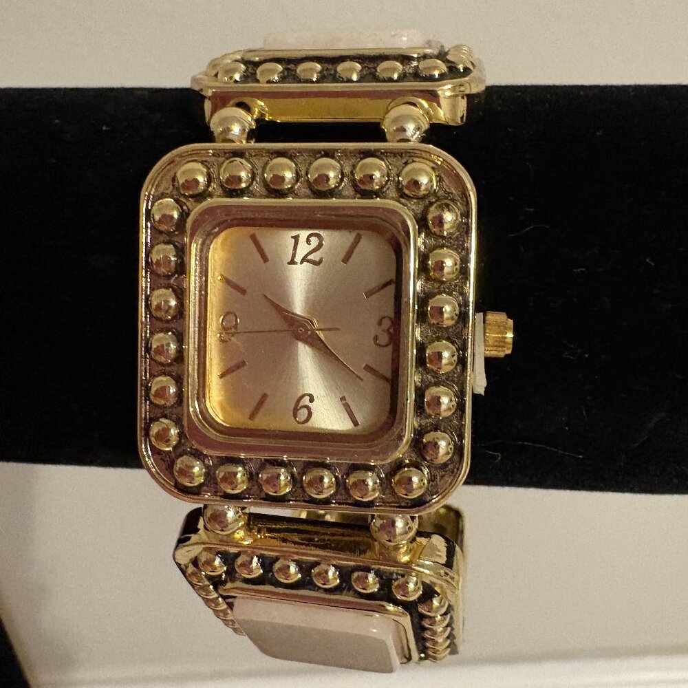 Gold & Beige Watch